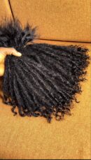 4C kinky textured Human hair  locs