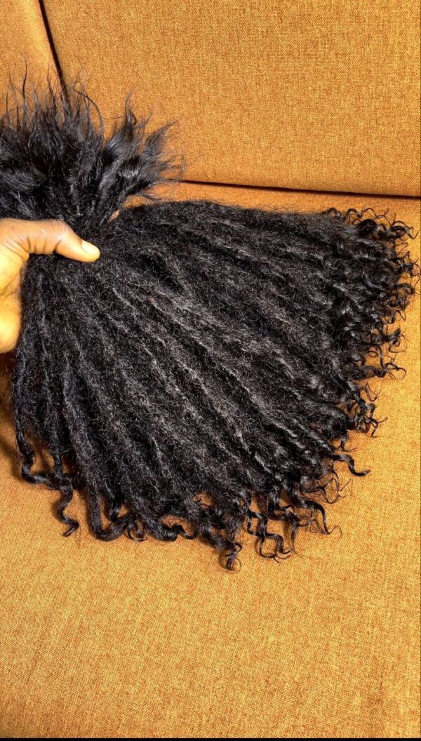 4C kinky textured Human hair  locs - Image 6