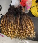 4B kinky textured Human hair locs