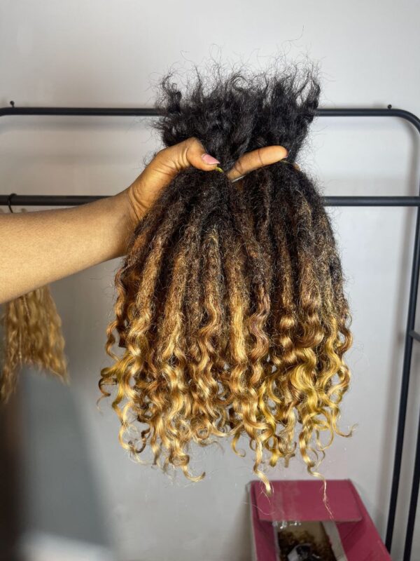 4B kinky textured Human hair locs